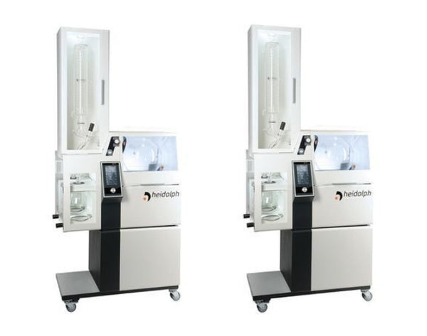 The Hei-VAP Industrial B Rotary Evaporator and the Hei-VAP Industrial Safety Rotary Evaporator.
